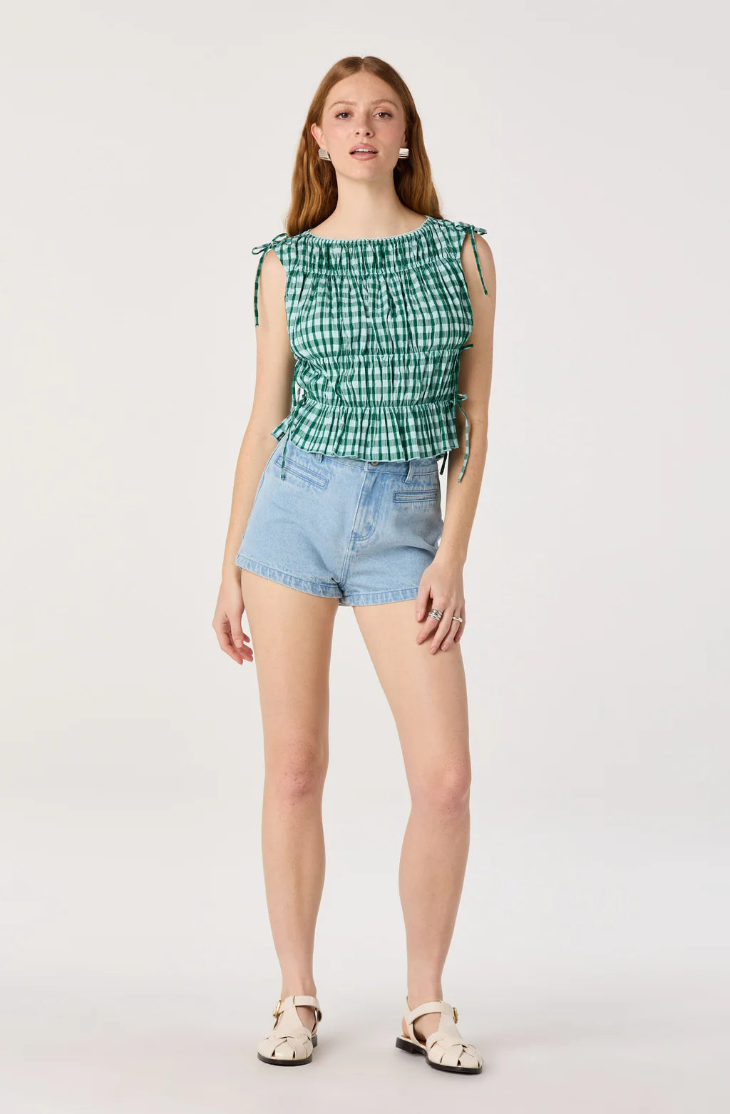 ASTR The Label Bianca Gingham Top