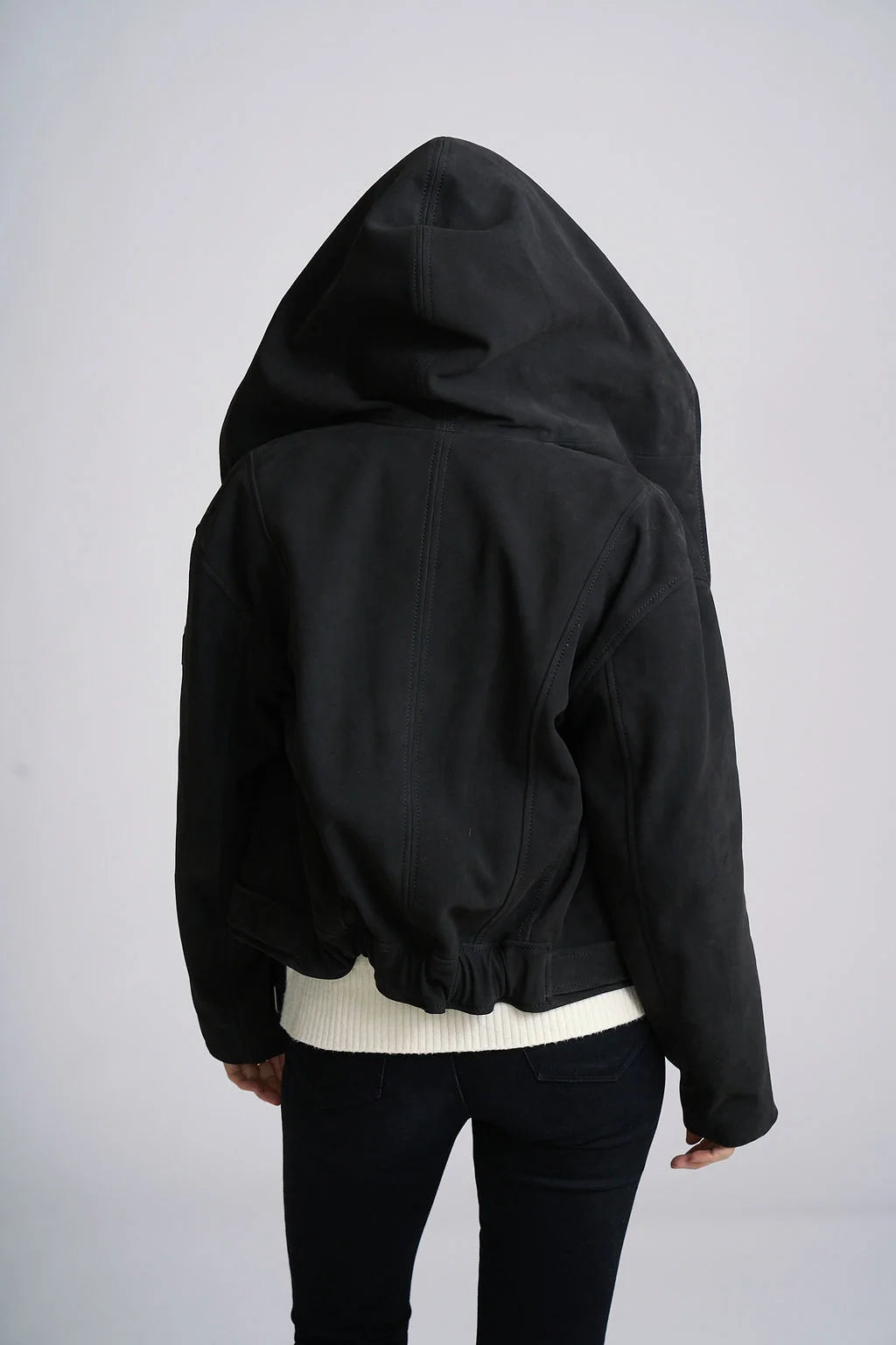 Mauritius Anna Suede Shirt-Jacket with Hood