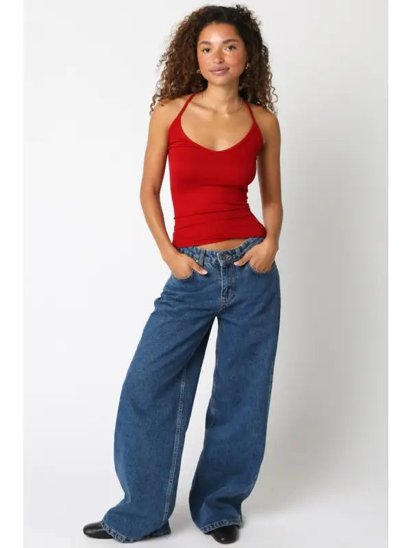 Avah Racerback Ribbed Tank Top