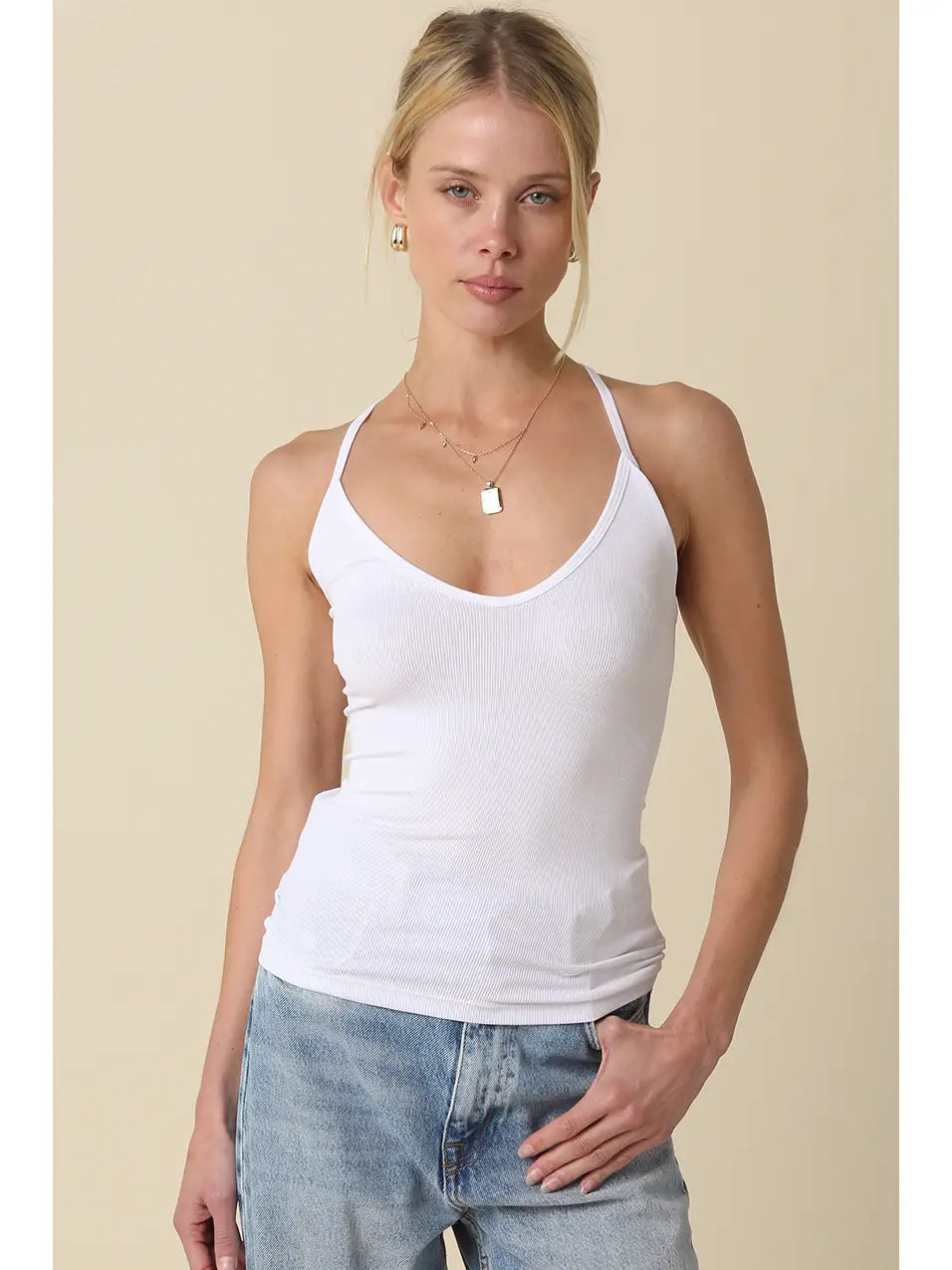 Avah Racerback Ribbed Tank Top