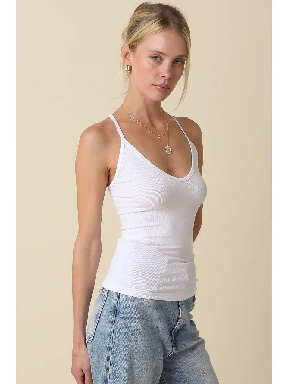 Avah Racerback Ribbed Tank Top