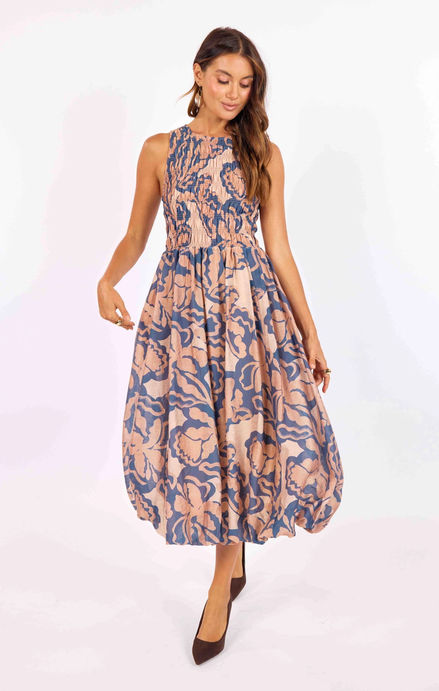 Sage The Label Wild City Floral Midi Dress