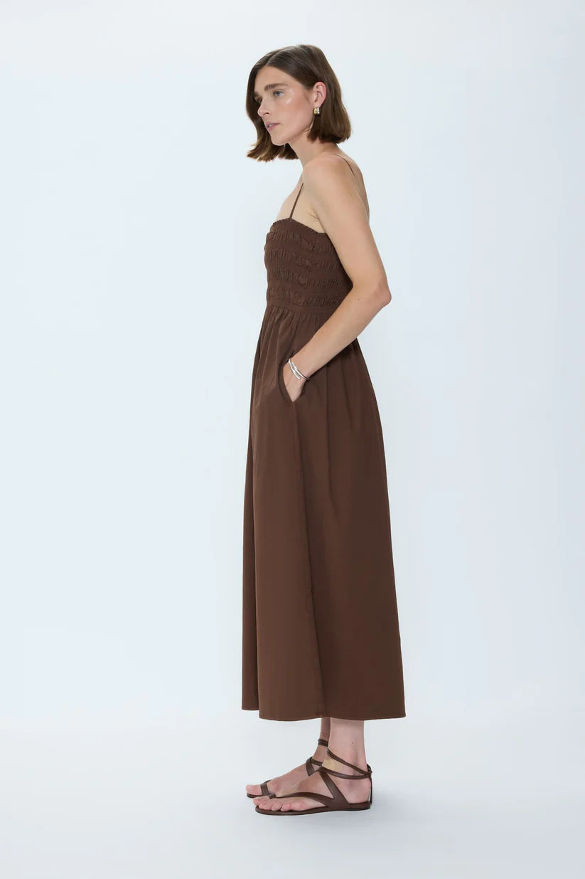 Pistola Bianca Smocked Bodice Dress