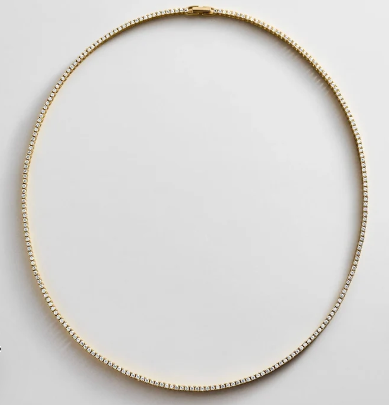 Bauble Bar Billie Gold Tennis Necklace - 17"