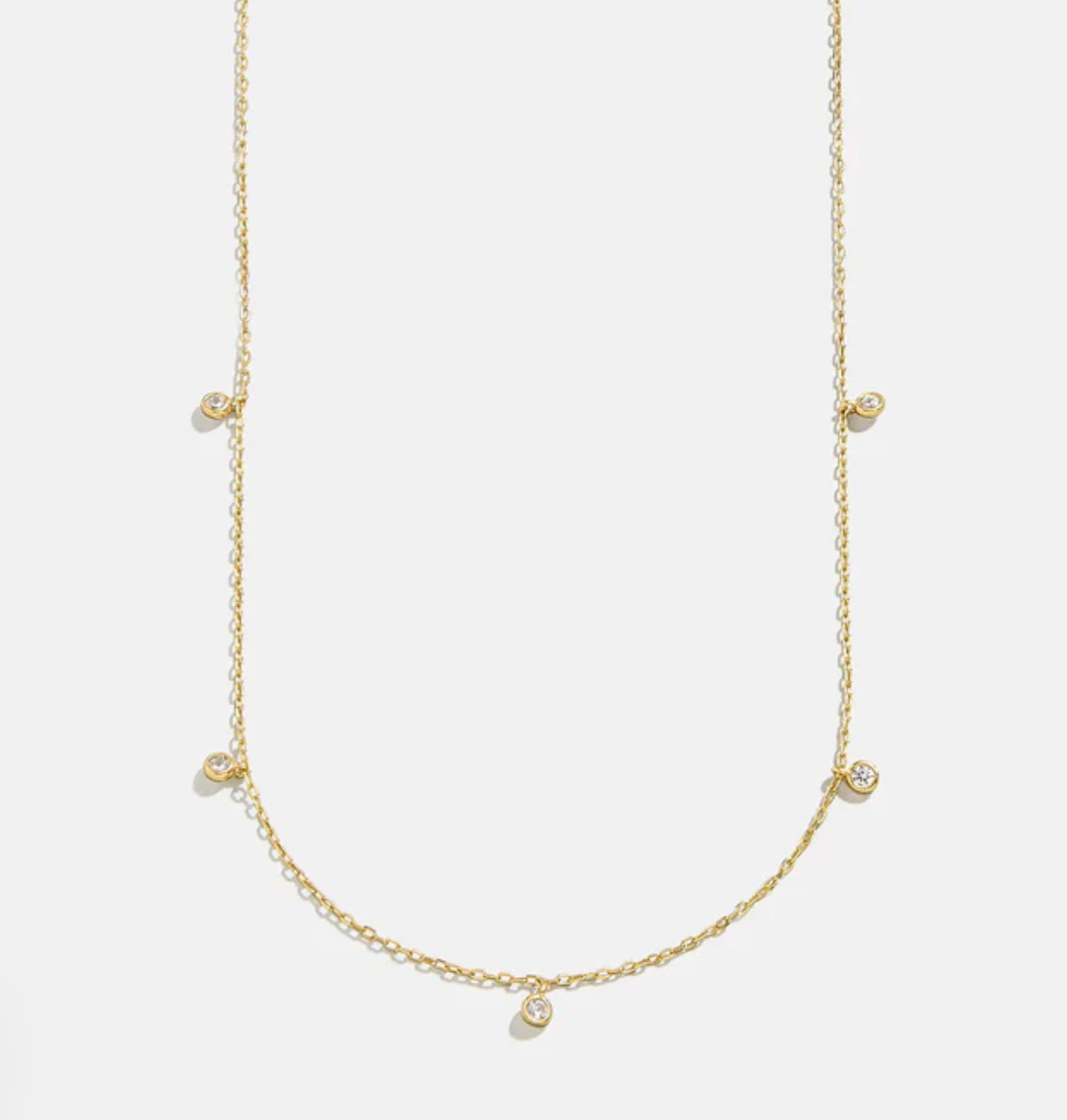 Bauble Bar Clio 18K Gold Necklace - Gold/Pavé