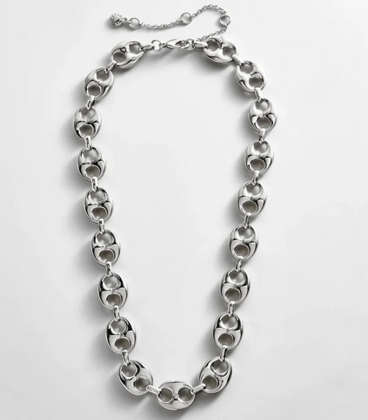 Bauble Bar Thalia Large Silver Necklace - Silver