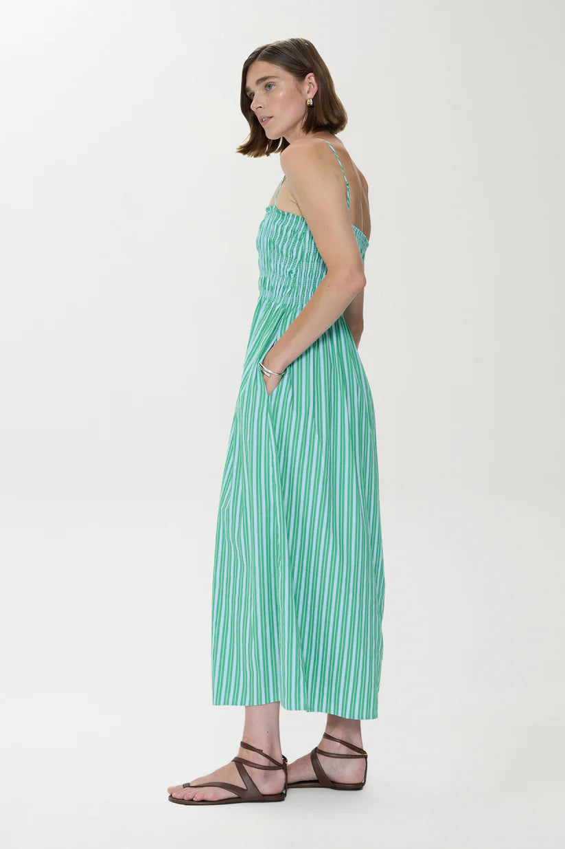 Pistola Bianca Shirred Bodice Dress