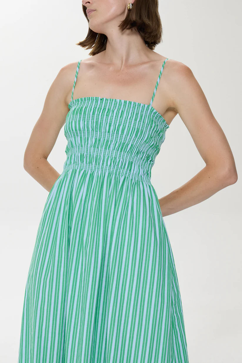 Pistola Bianca Shirred Bodice Dress