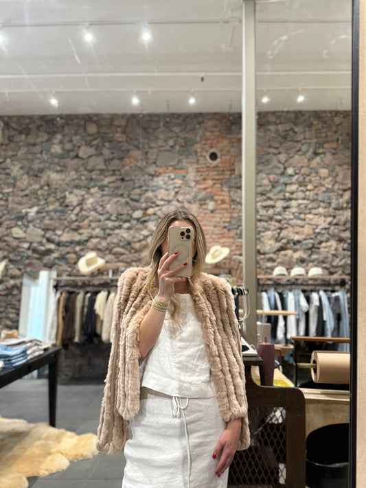 Heartloom Rosa Furr Cropped Jacket