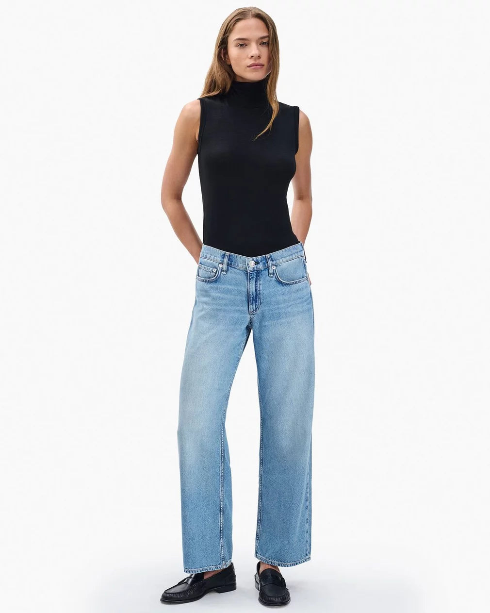 Rag & Bone Cam Ankle Relaxed Straight Jean
