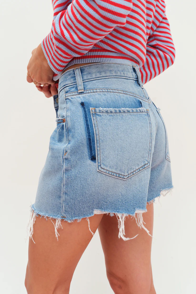 Daze Denim Crossroads Mid Rise Loose Short