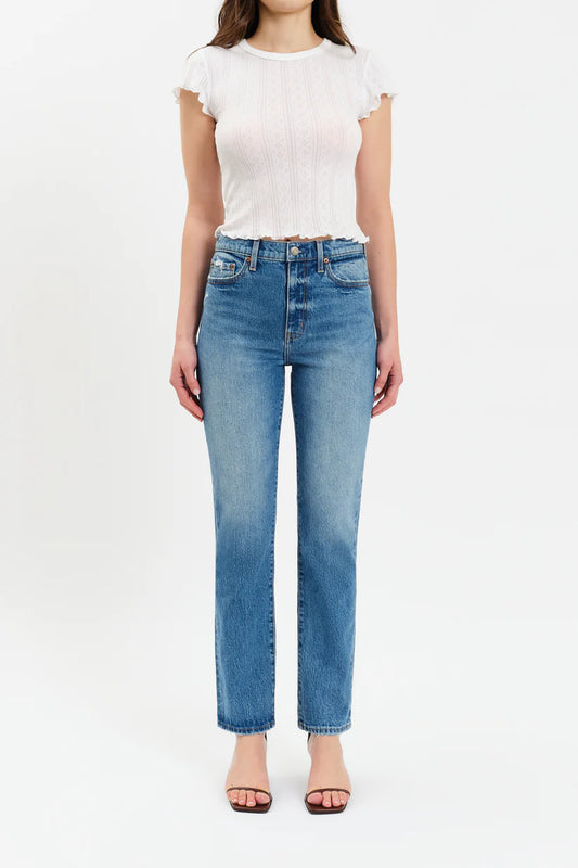 Daze Denim Smarty Pants High Rise Slim Straight