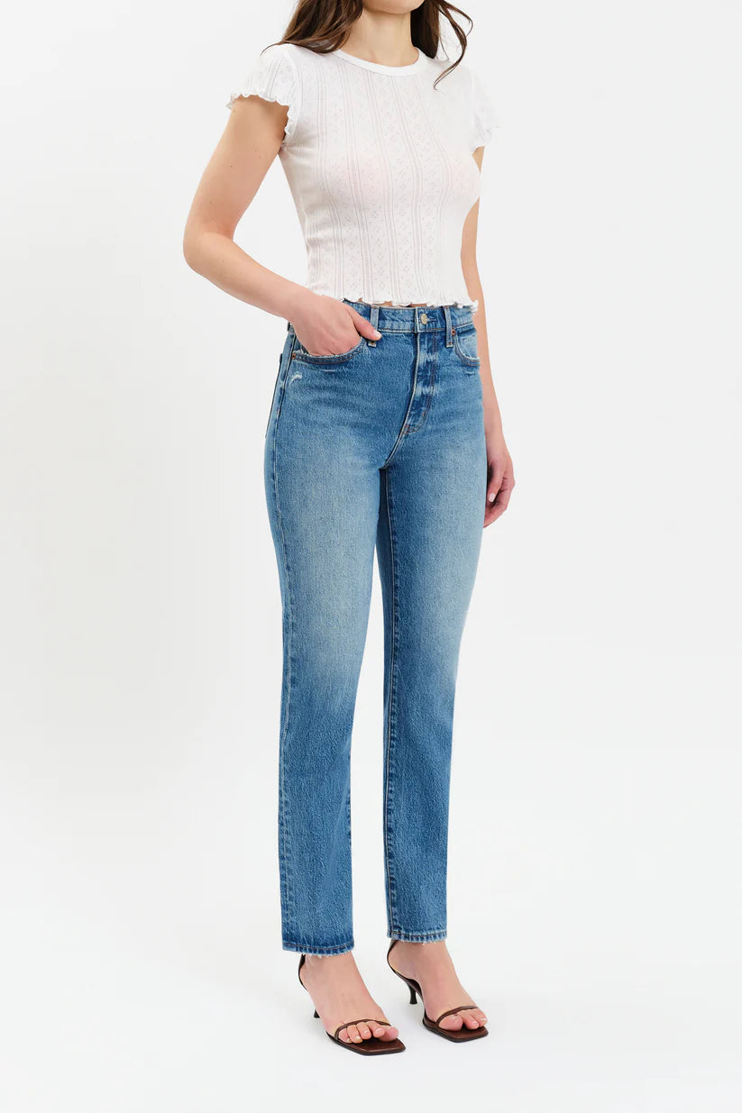 Daze Denim Smarty Pants High Rise Slim Straight