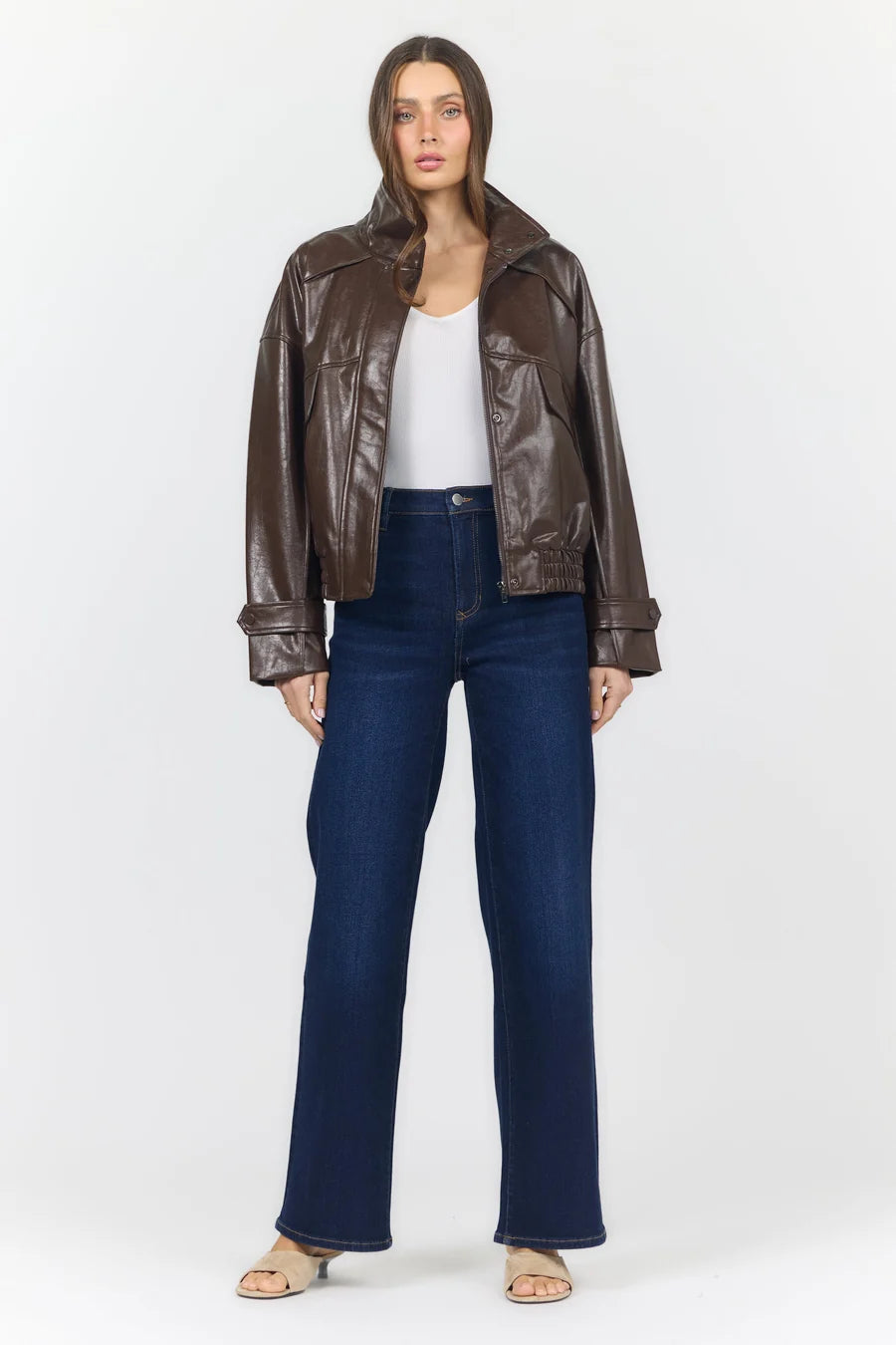 Dear John Greer Faux Leather Jacket