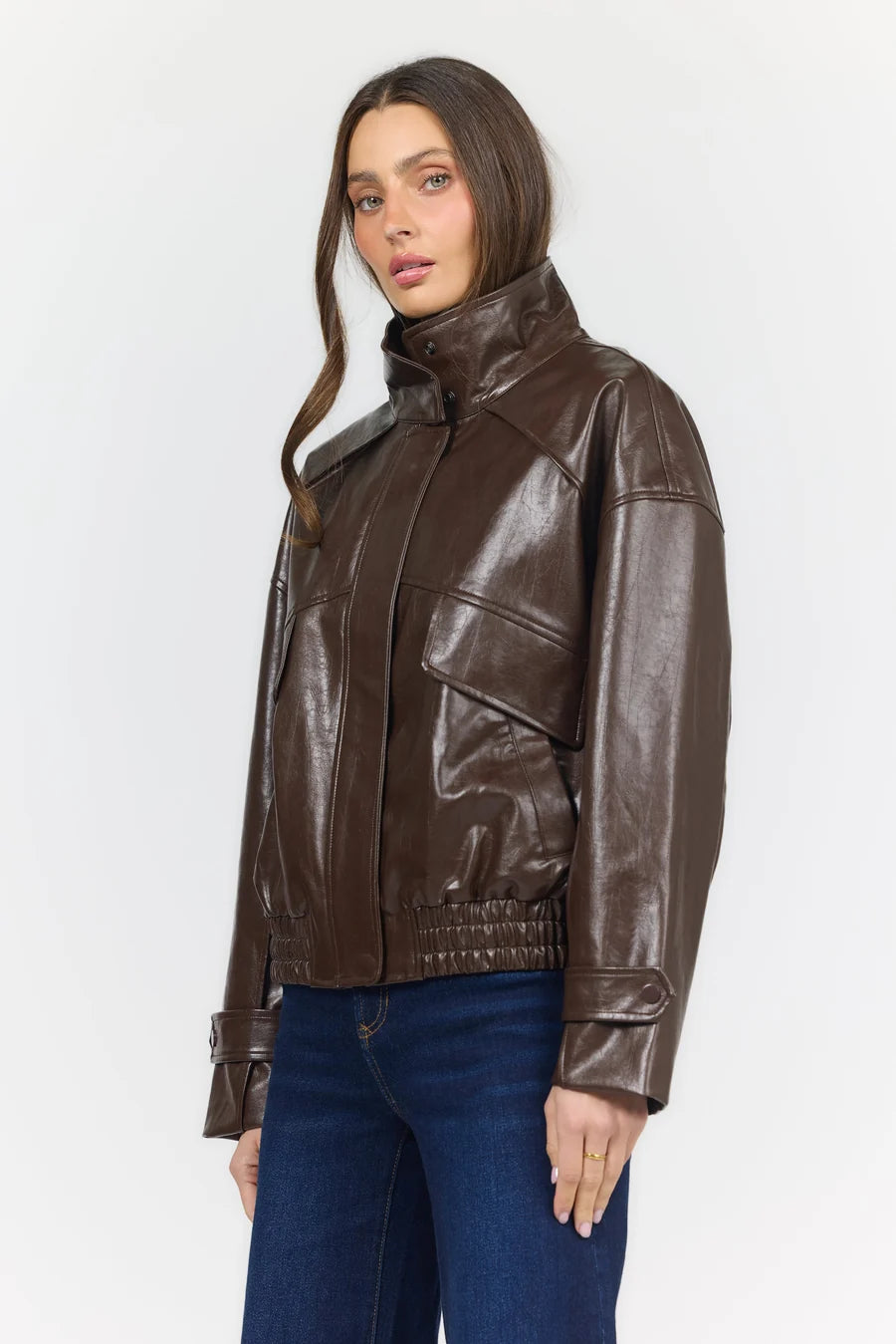 Dear John Greer Faux Leather Jacket