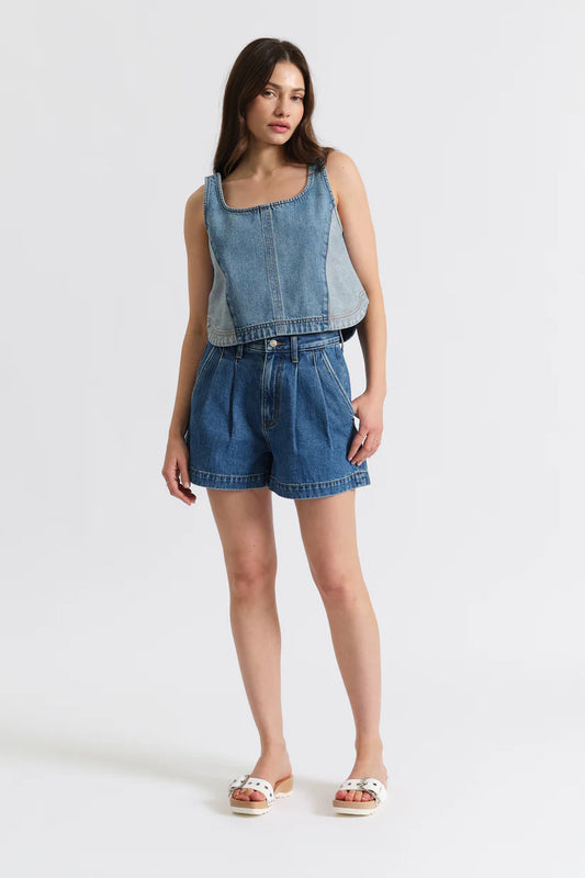 Daze Denim Coronado Pleated Short