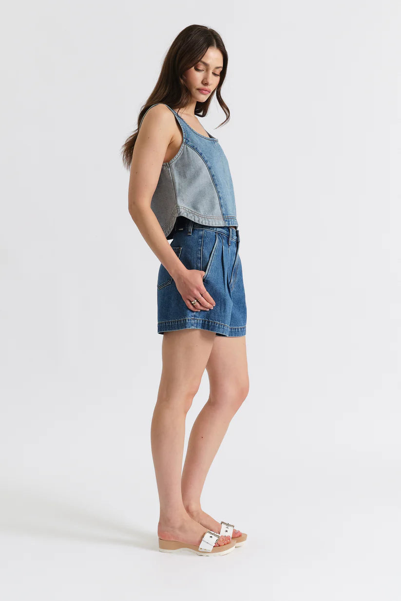 Daze Denim Coronado Pleated Short