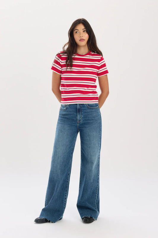 Daze Denim Far Out High Rise Wide Leg Stunner