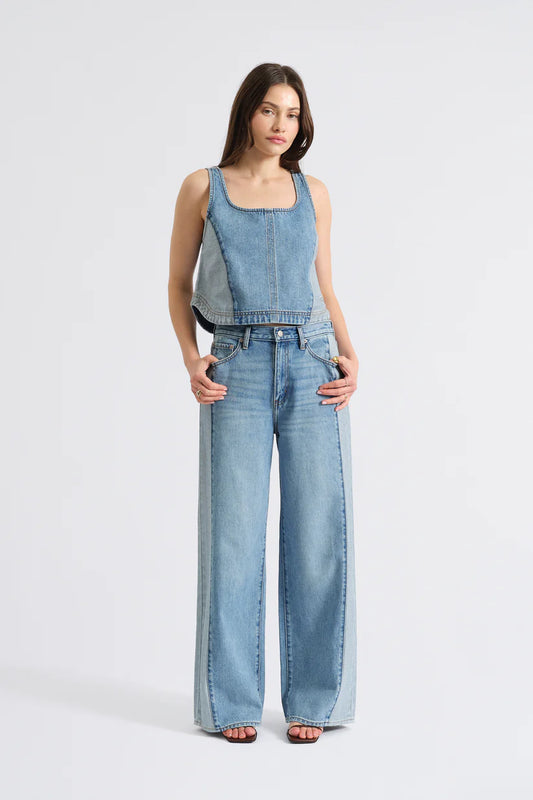 Daze Denim The Wanderer Mid Rise Palazzo