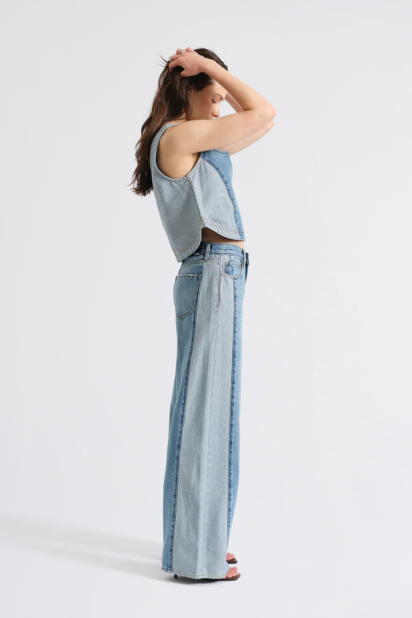 Daze Denim The Wanderer Mid Rise Palazzo
