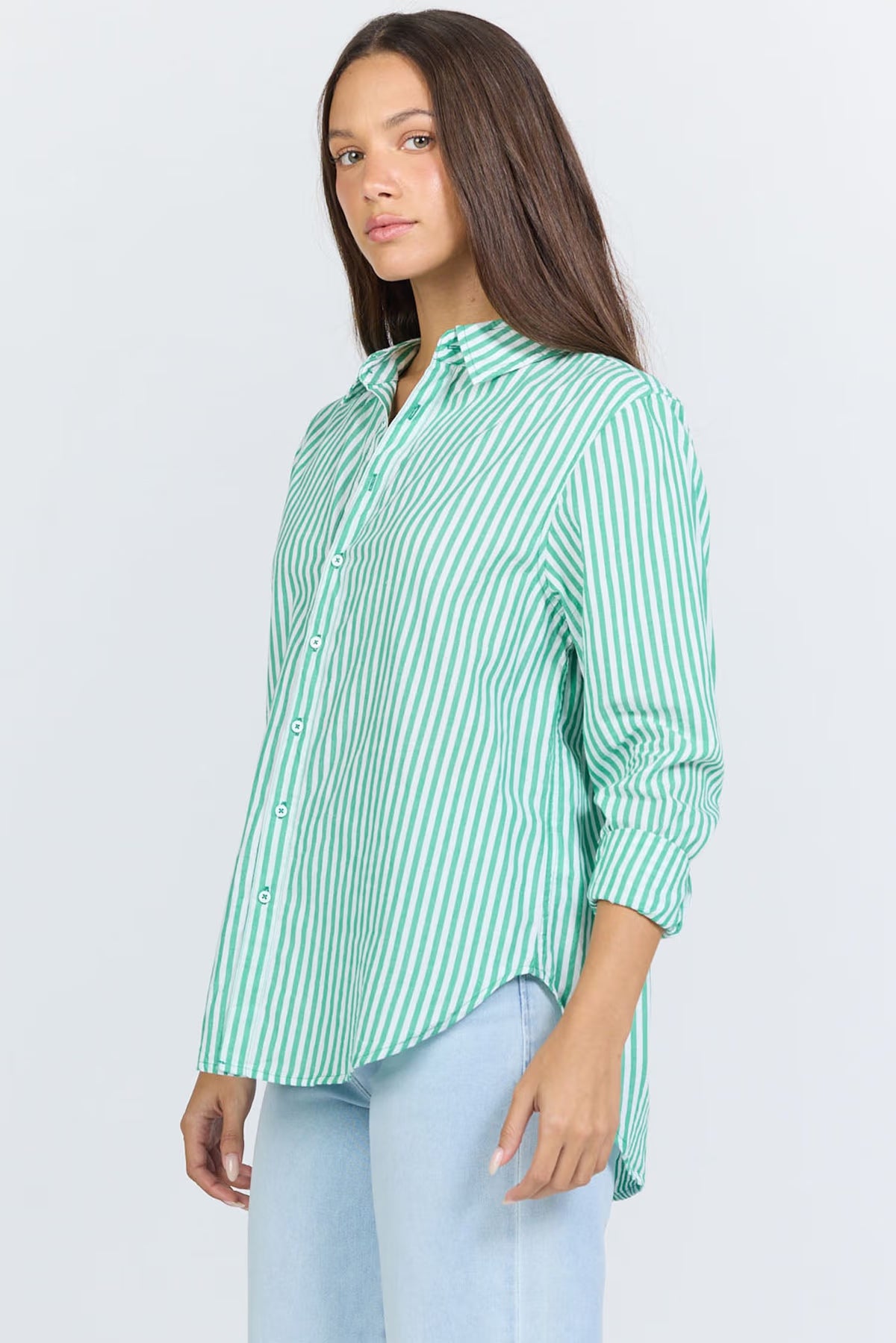 Dear John Lolita Stripe Button Down