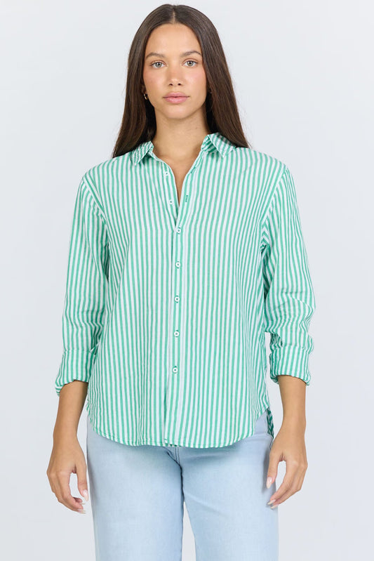 Dear John Lolita Stripe Button Down