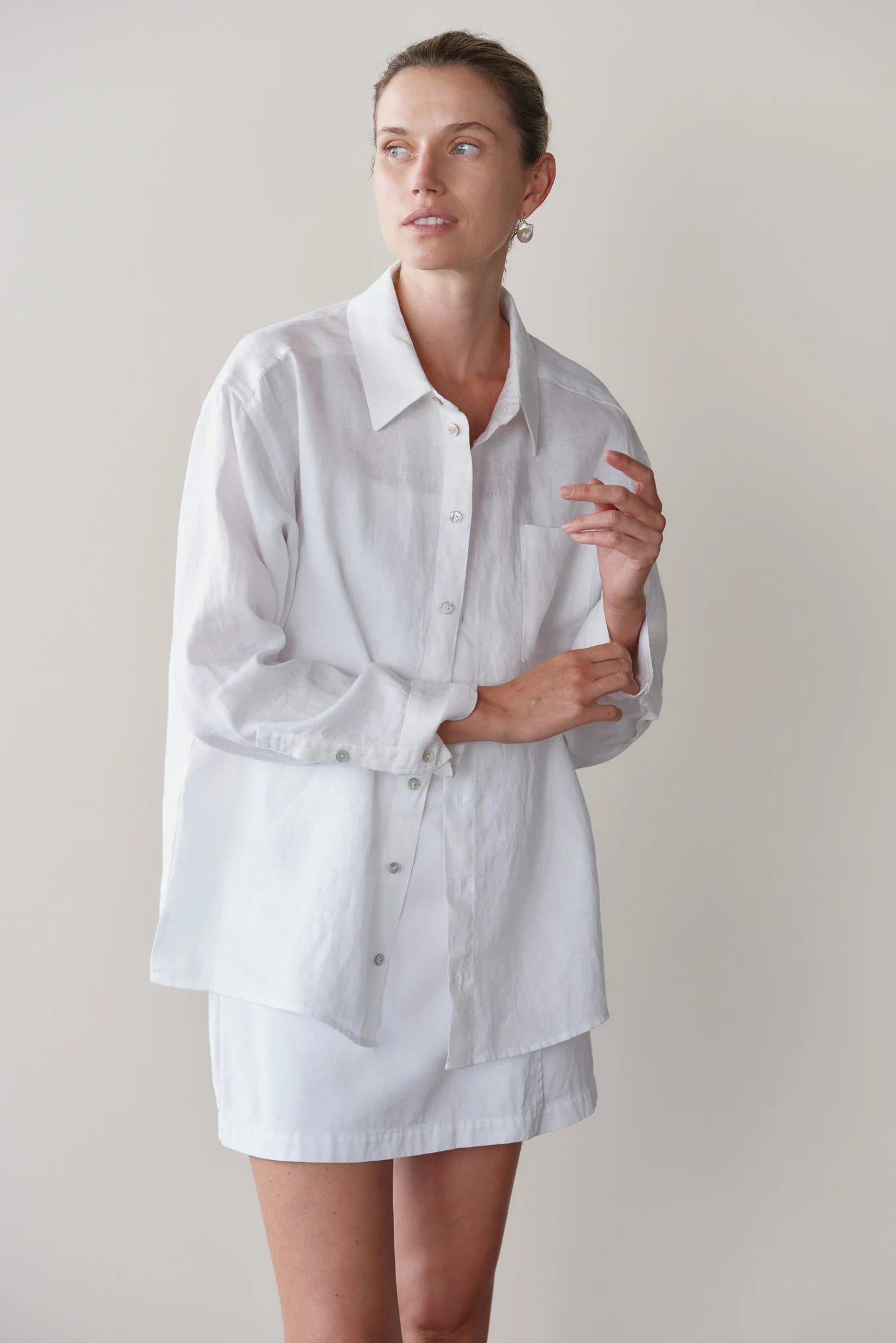 Donni The Linen Relaxed Shirt