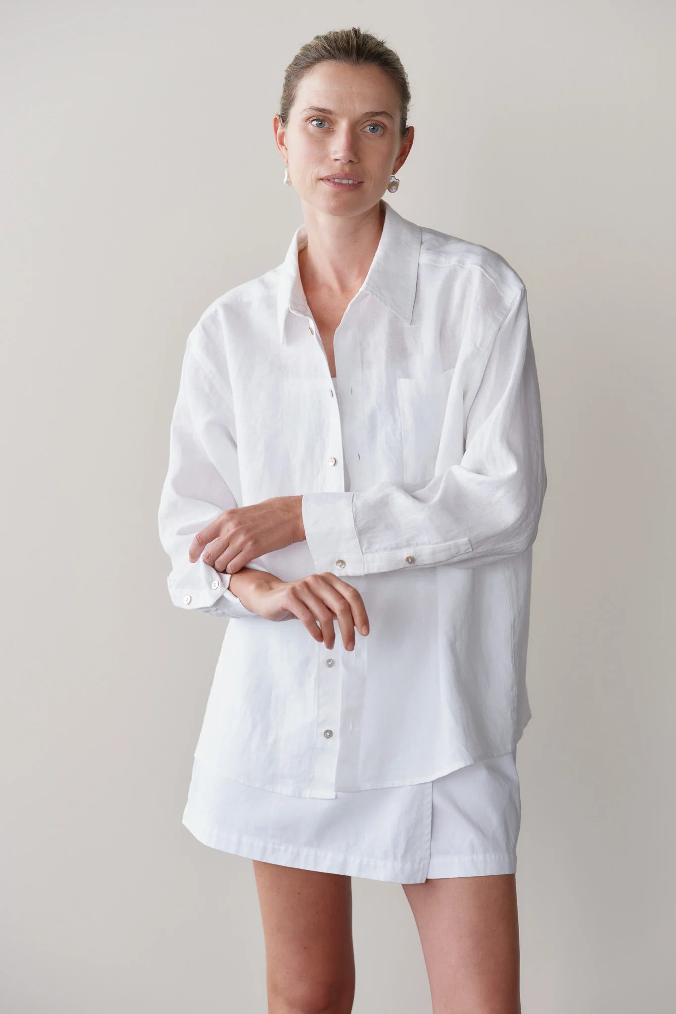 Donni The Linen Relaxed Shirt