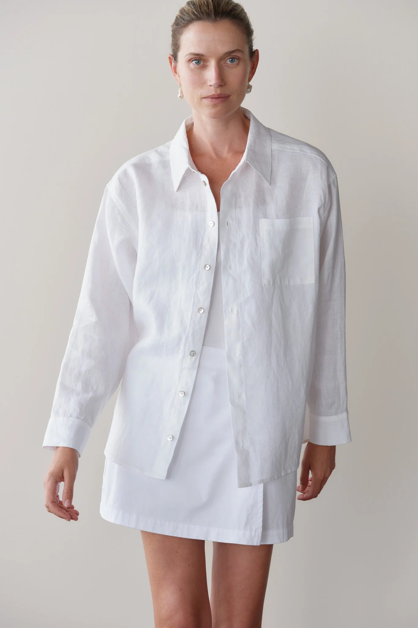 Donni The Linen Relaxed Shirt