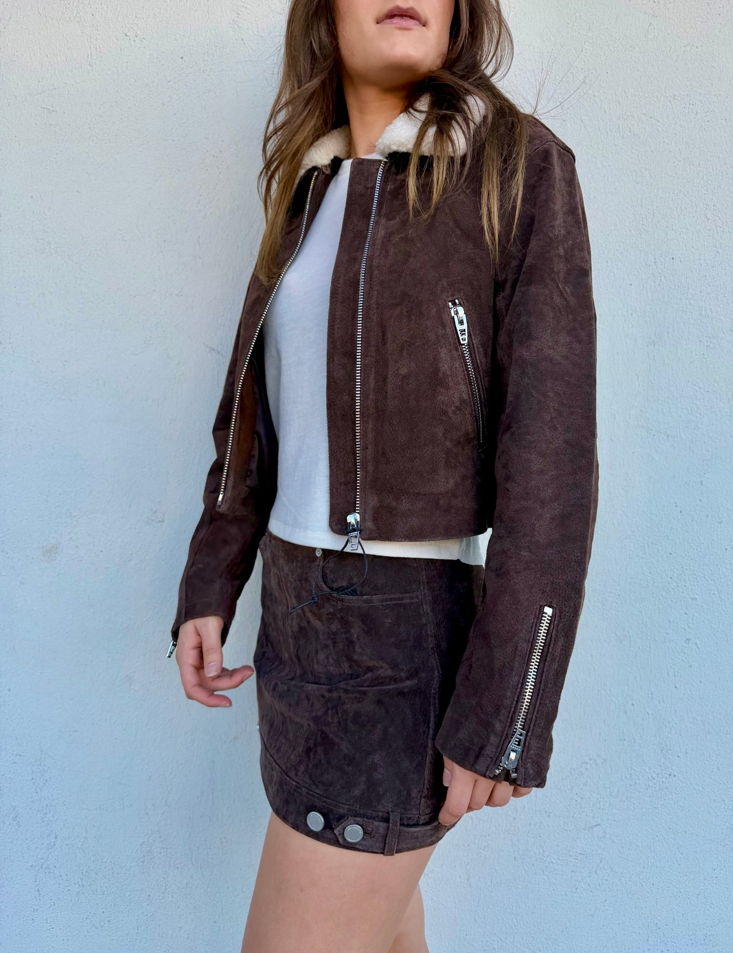 Blank NYC Head Start Sherrling Faux Jacket