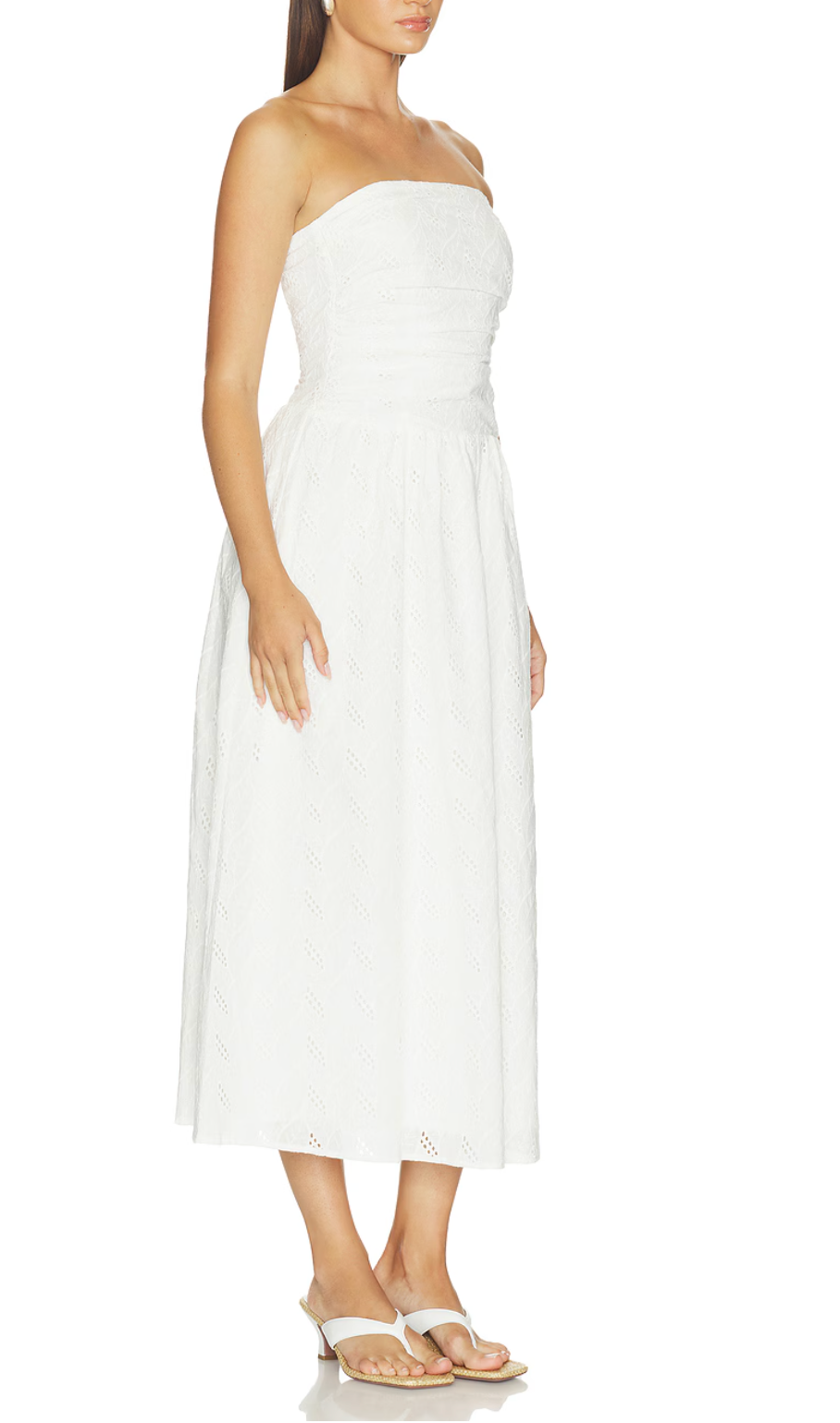 Elodie Wilda Eyelet Midi Dress