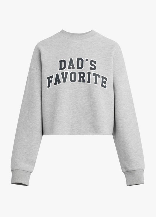 Favorite Daughter The Cropped Dad's Favorite Sweatshirt