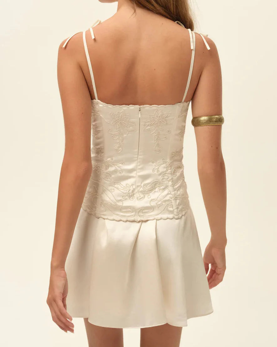 For Love & Lemons Olea Corset Mini Dress