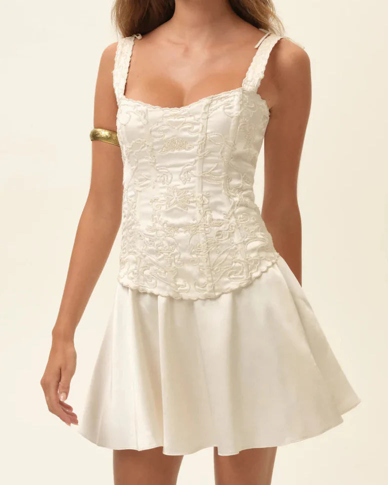 For Love & Lemons Olea Corset Mini Dress