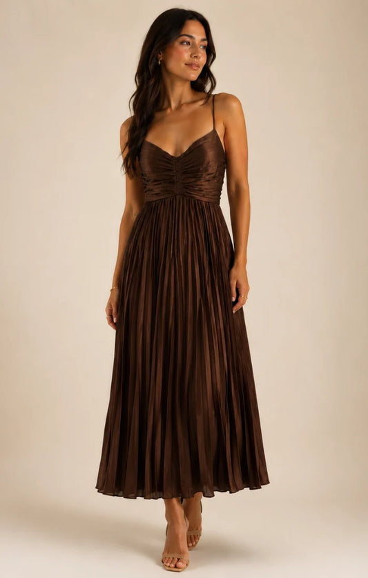 Reset Joanna Sleeveless Pleated Maxi Dress