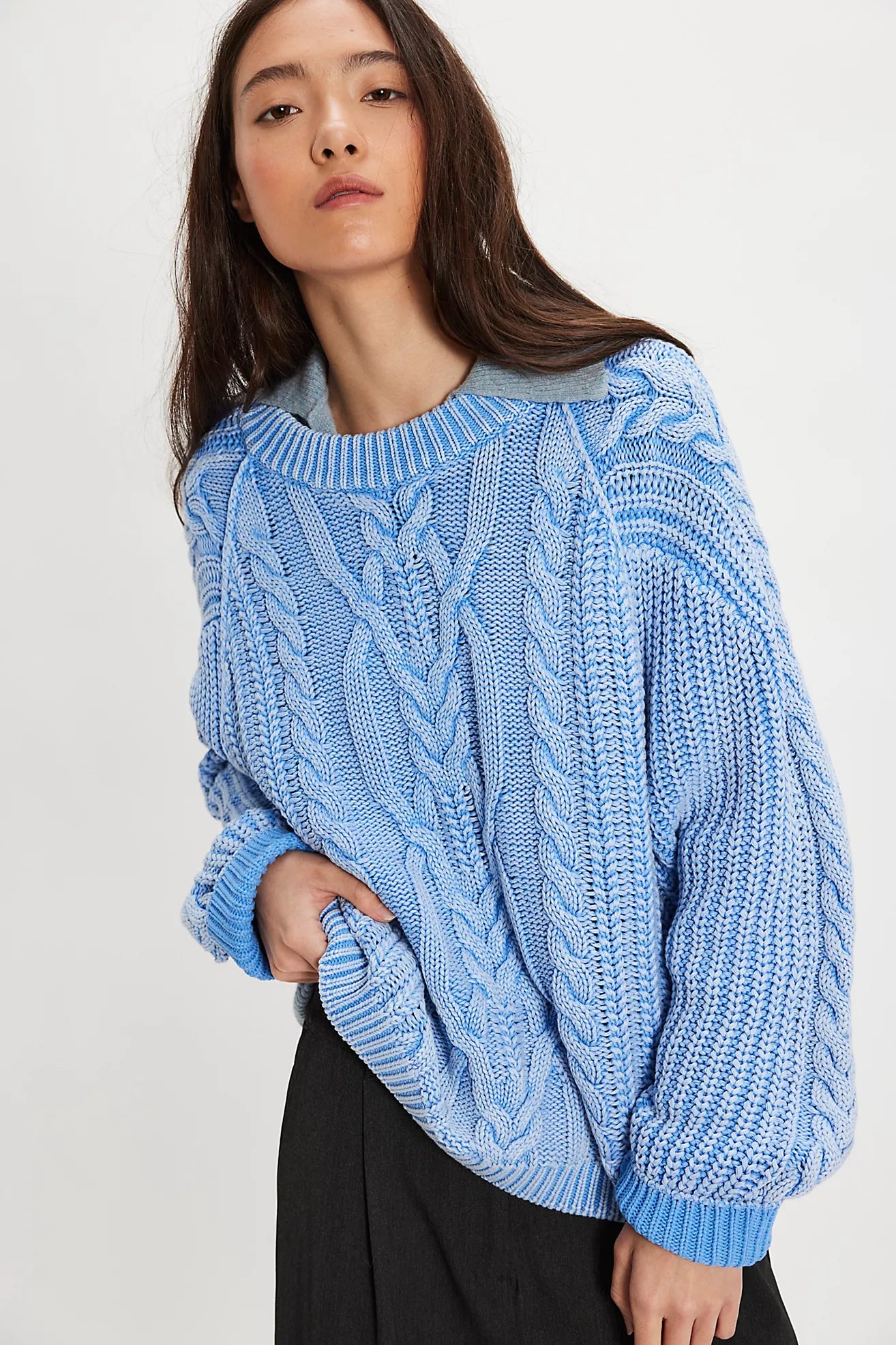 Free People Frankie Cable Sweater