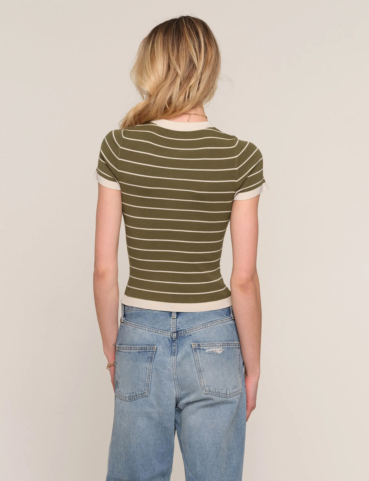 Heartloom Kitty Stripe Top