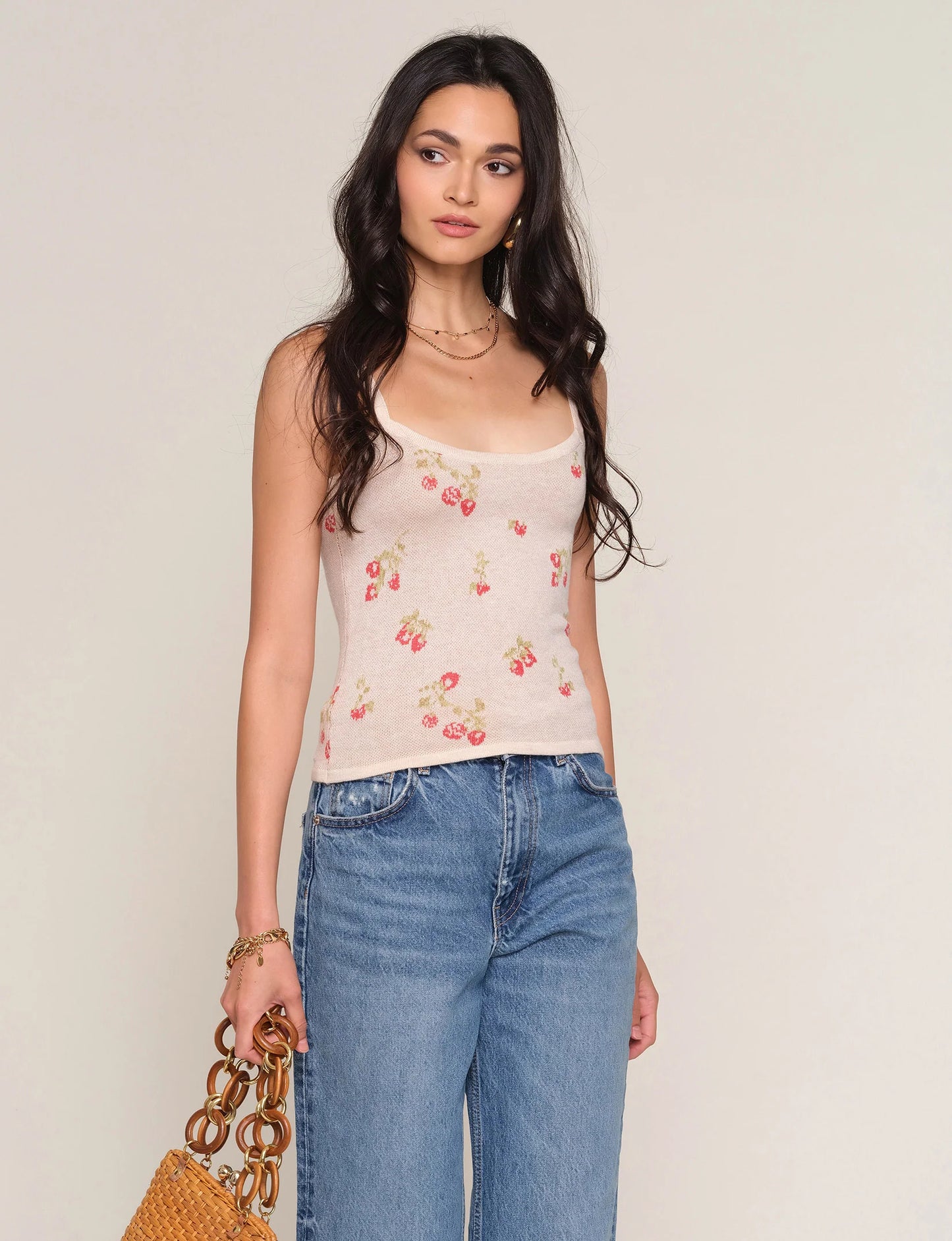 Heartloom Dani Knit Strawberry Cami