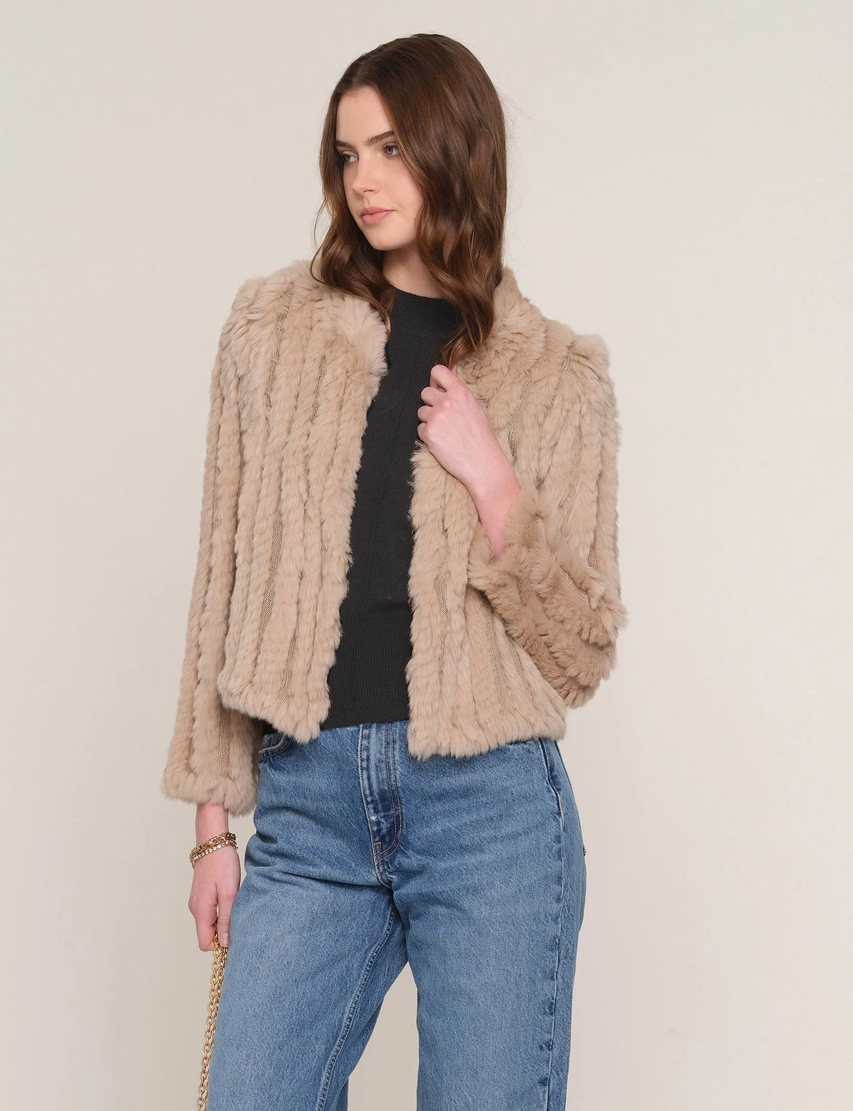 Heartloom Rosa Furr Cropped Jacket