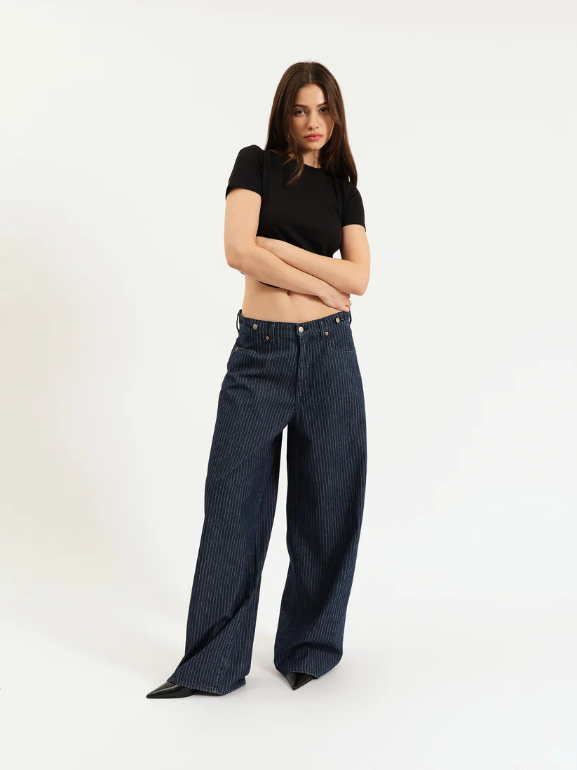 Daze Denim Highland Adjustable Stripe Extreme Baggy