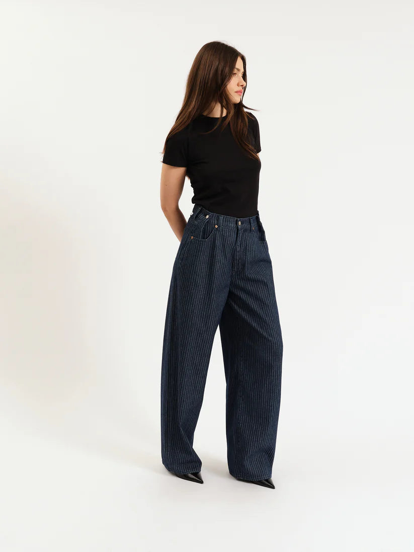 Daze Denim Highland Adjustable Stripe Extreme Baggy