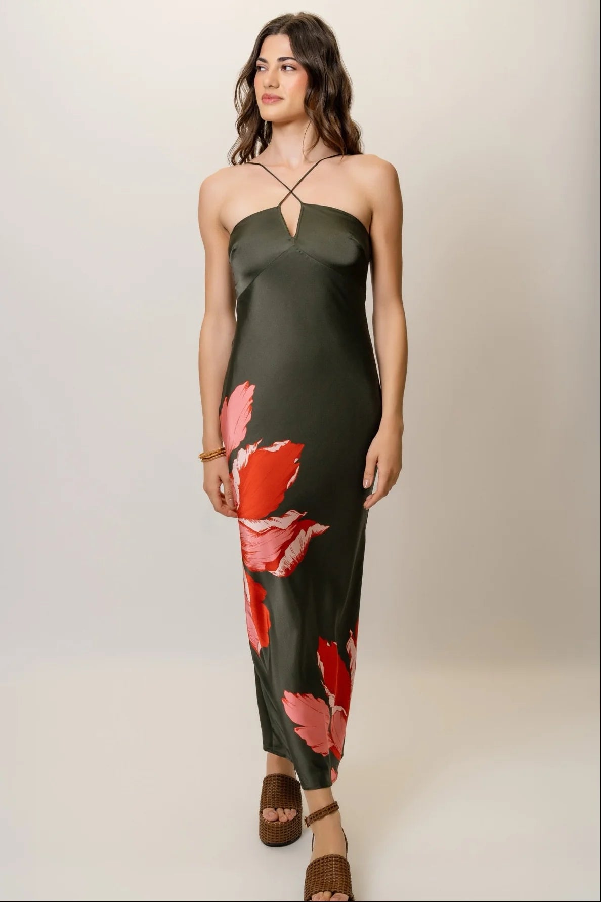 Hutch Deep V Zennia Maxi Dress