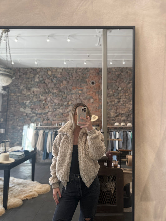Sage The Label Sofia Wubby Contrast Bomber Jacket