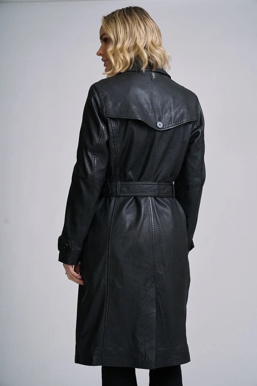 Mauritius Leah CF Leather Trench Coat with Belt