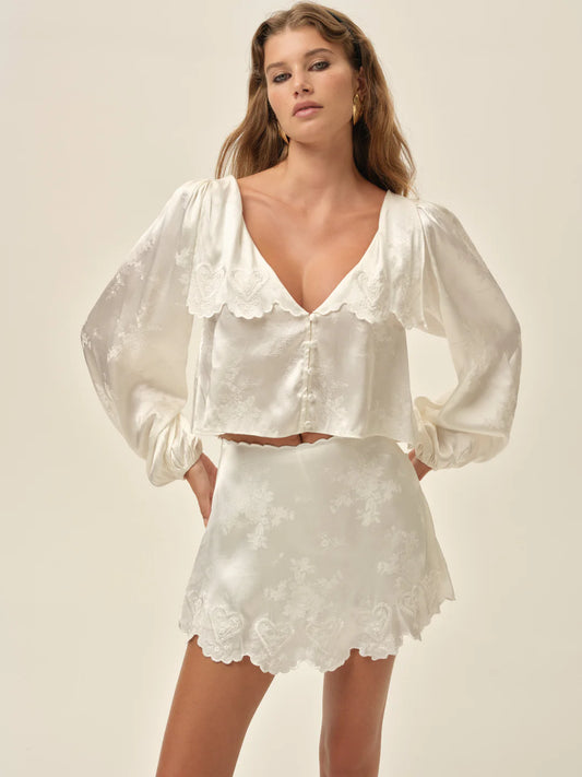 For Love & Lemons Locked Hearts Top