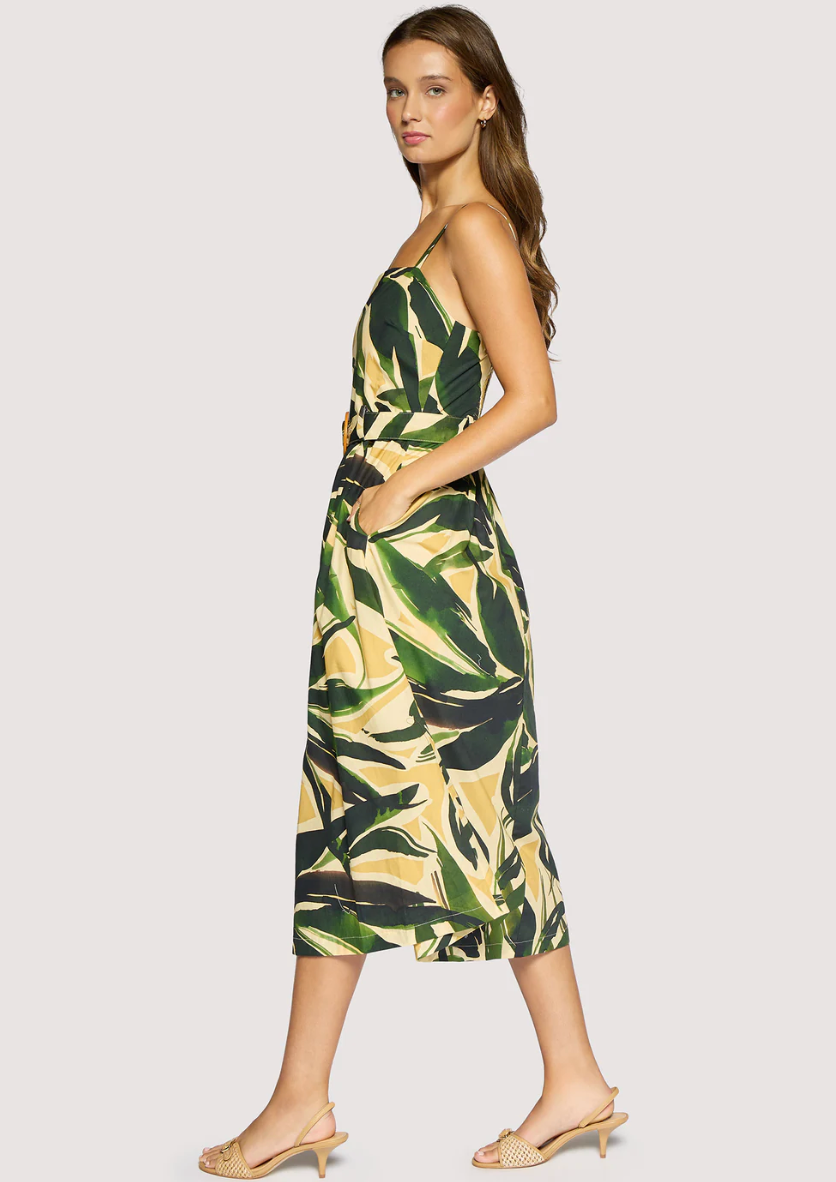 Lost + Wander Palm Serenade Midi Dress