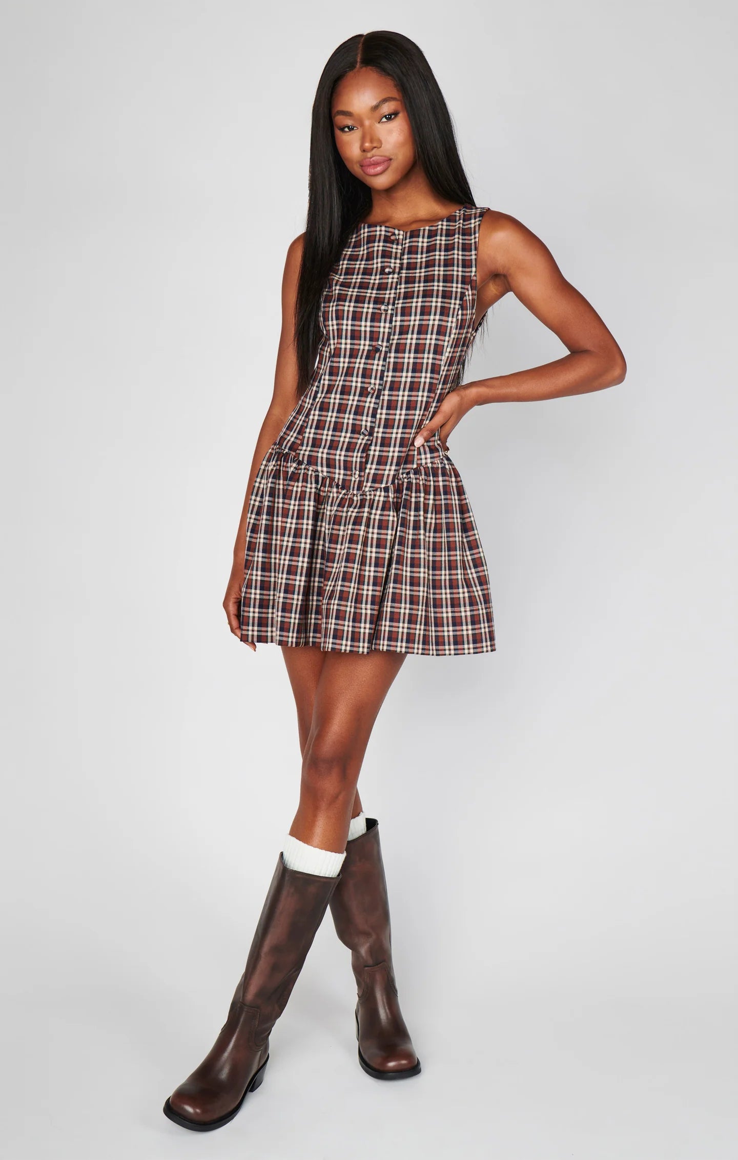 Show Me Your Mumu Gingham Mini Dress