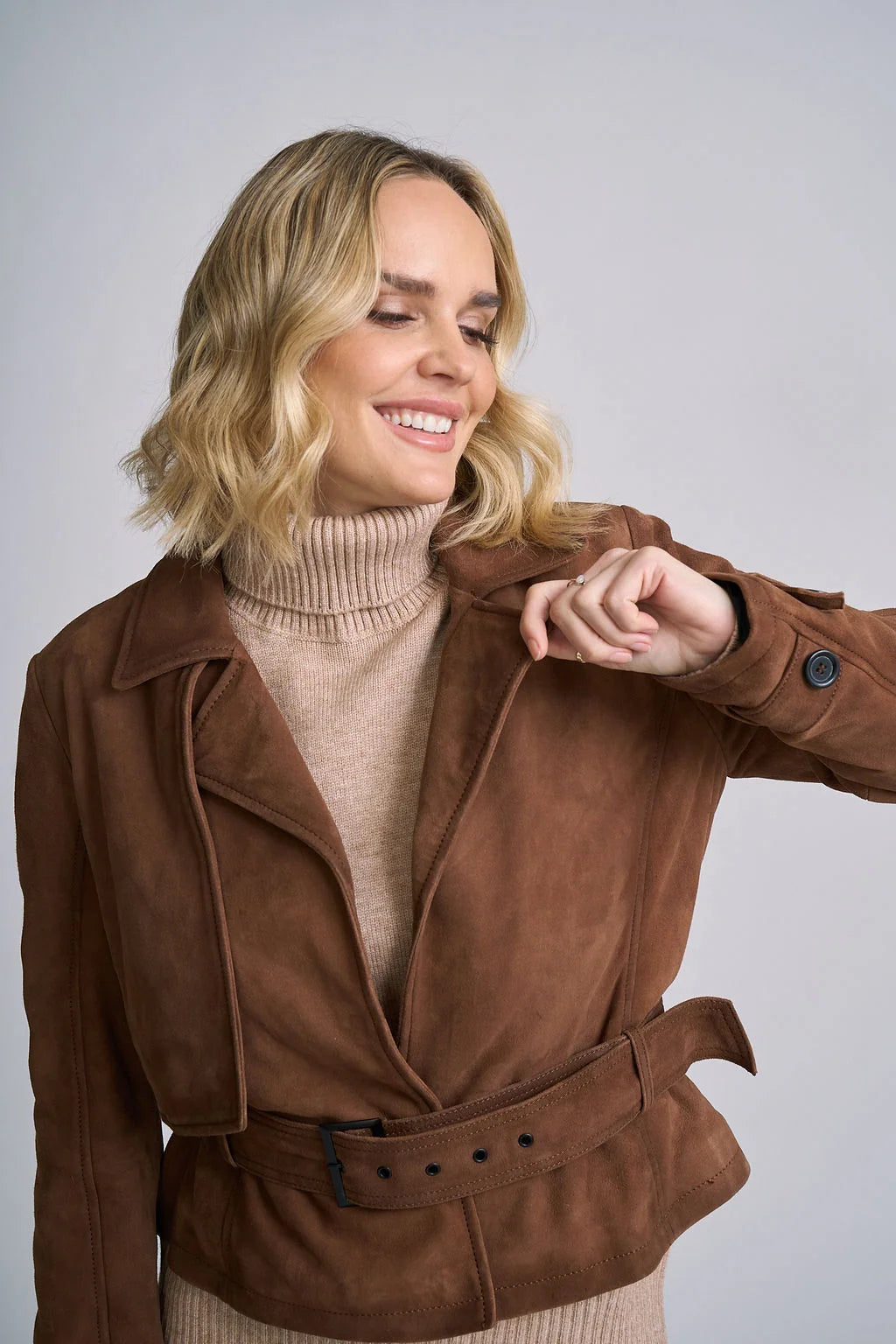 Mauritius Noir Suede Jacket
