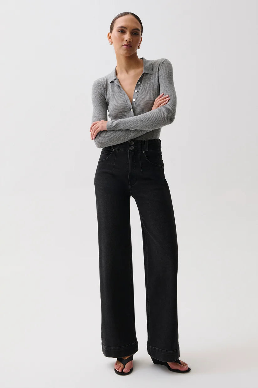 Pistola Lana Double Button High Rise