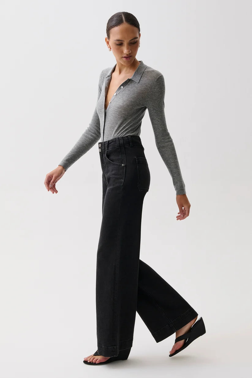 Pistola Lana Double Button High Rise
